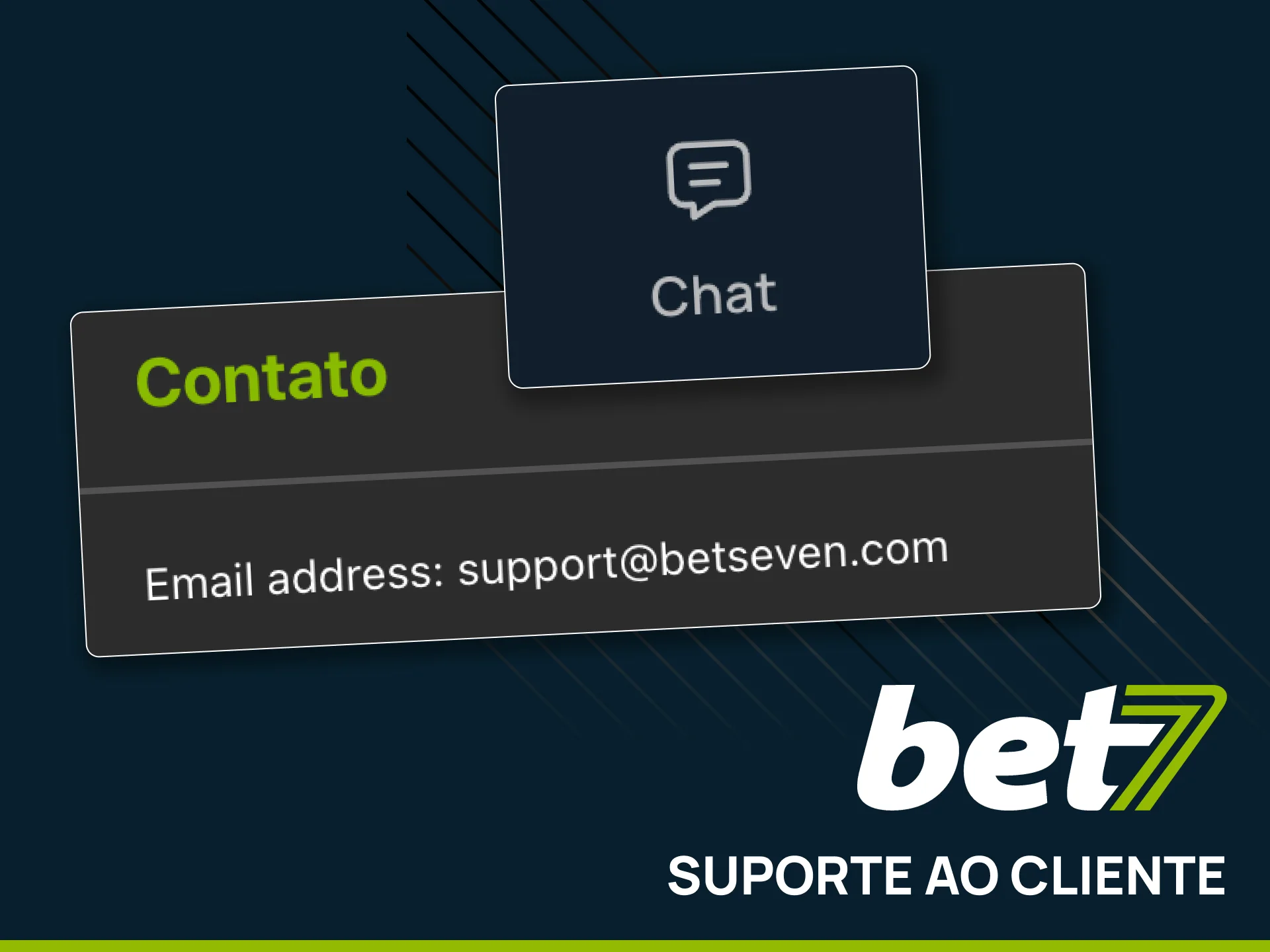 Fale com a equipe de suporte oficial da Bet7.