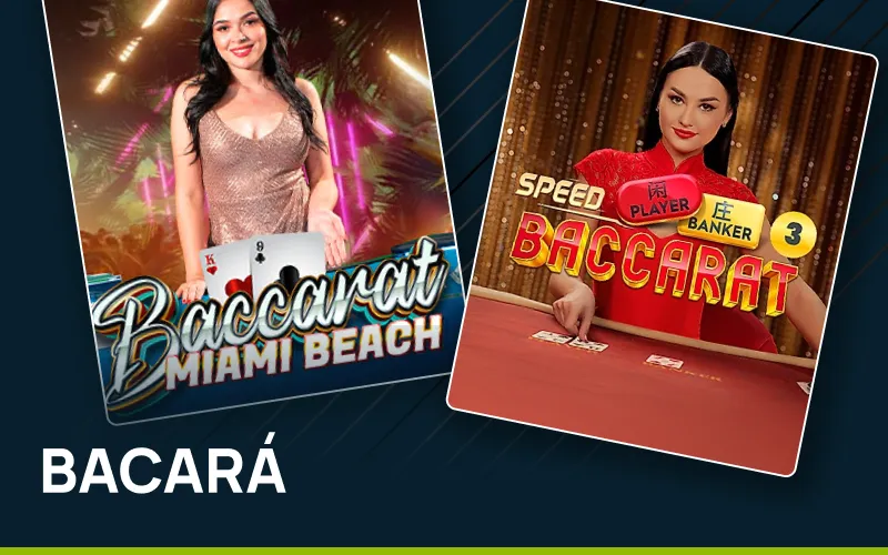 Jogue bacará ao vivo com cartas reais na Bet7.