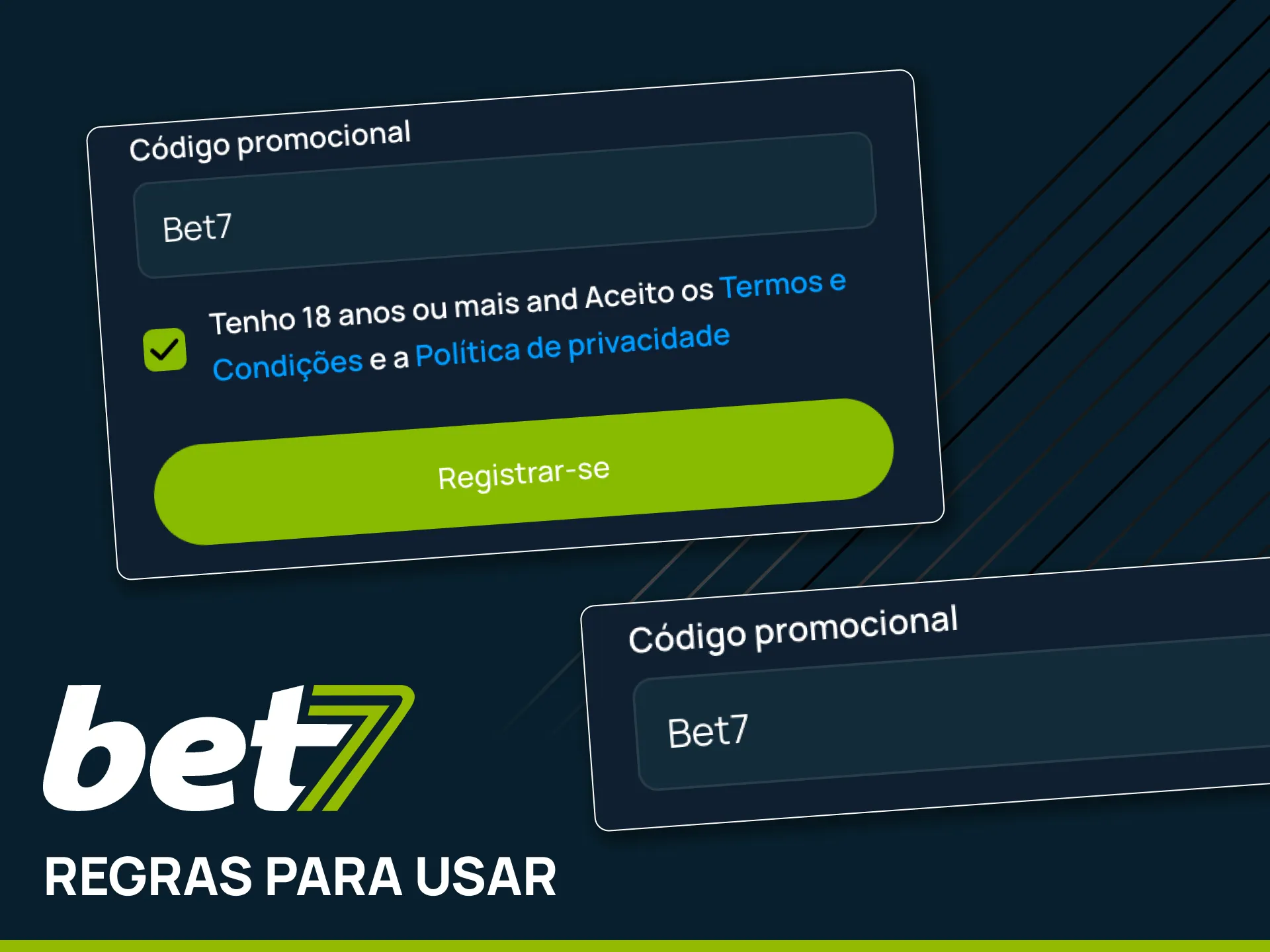 Cumpra os requisitos de apostas do bônus Bet7 para sacar.