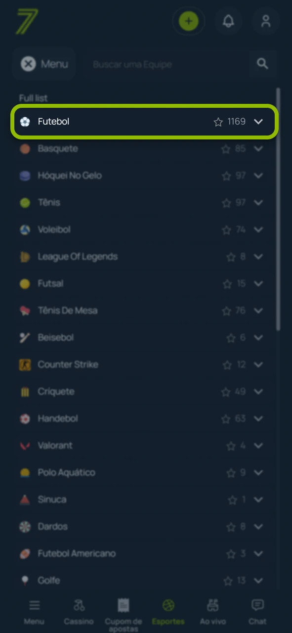 Deposite fundos com segurança no site oficial da marca Bet7.