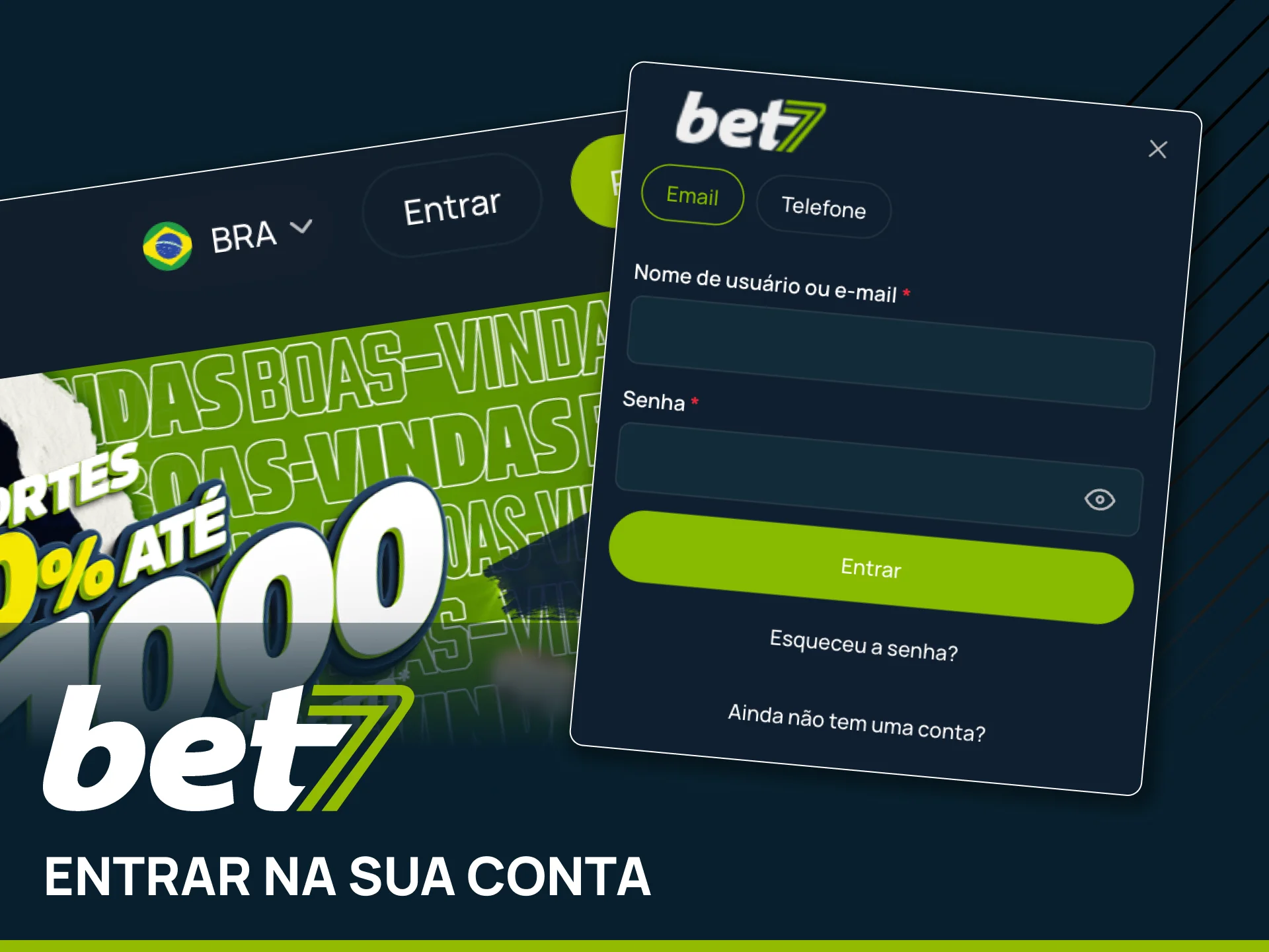 Faça login e jogue na Bet7.