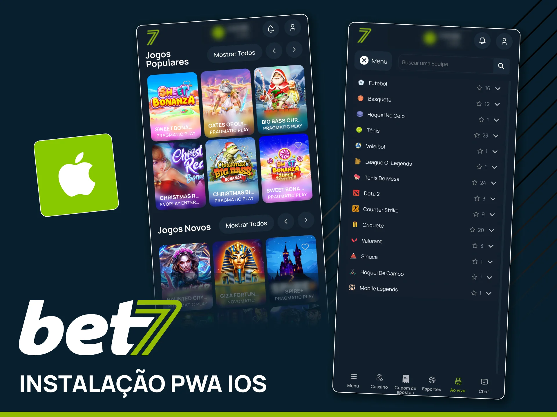 Adicione o app Bet7 ao seu iPhone.