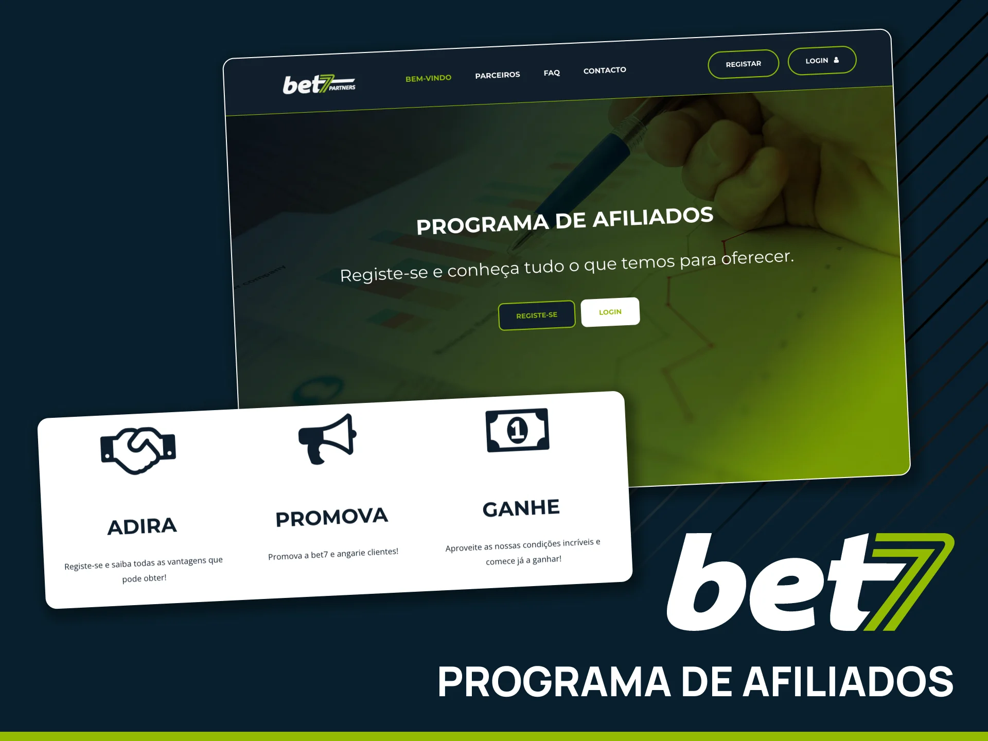 Participe do programa de afiliados Bet7.