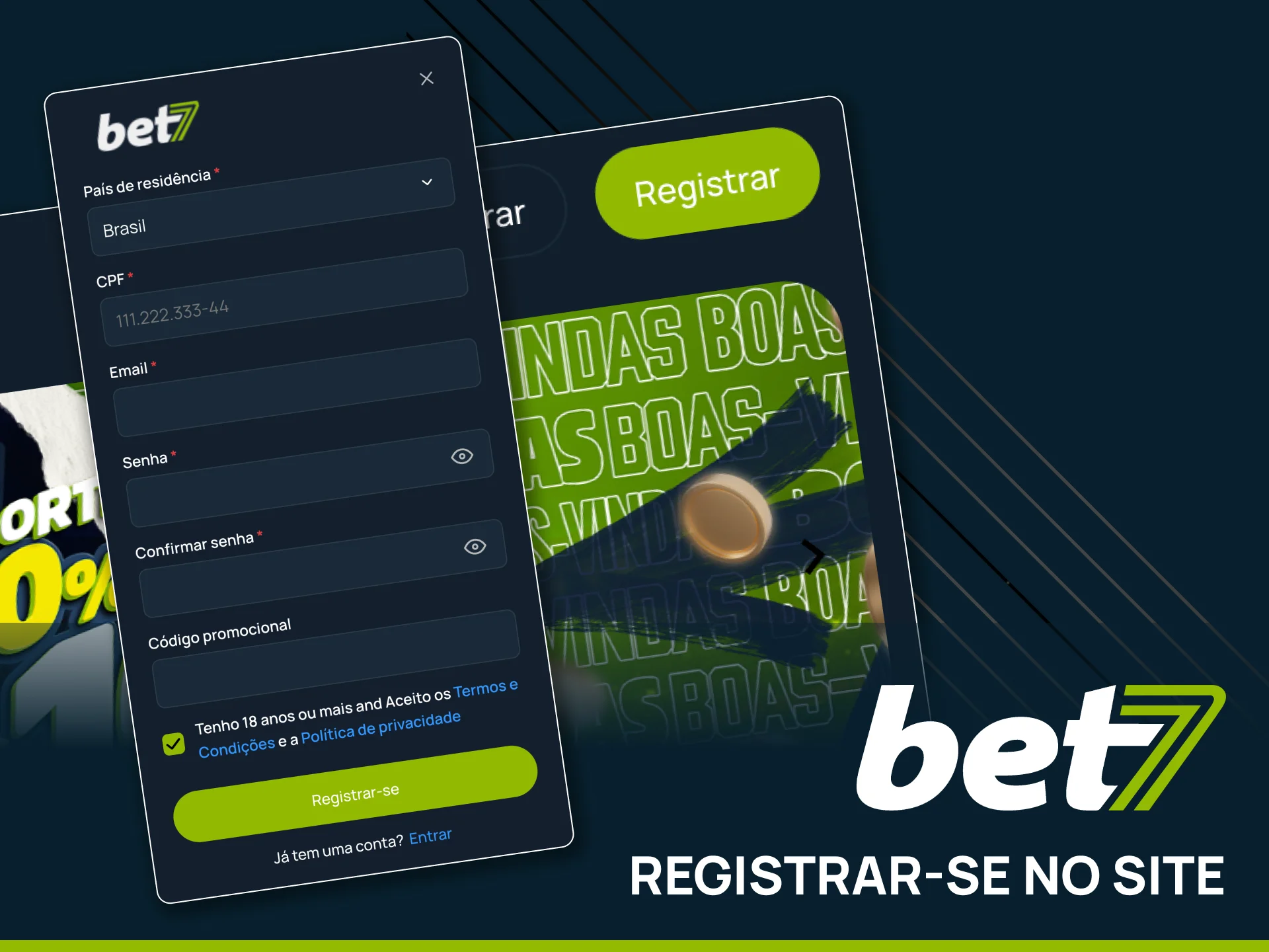 Crie sua conta na Bet7 agora.