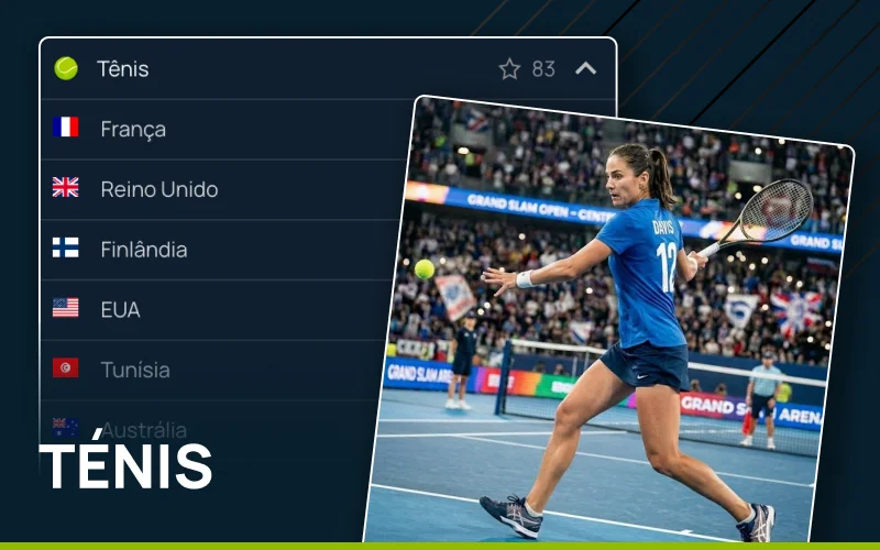 Aposte no tênis mundial na Bet7.