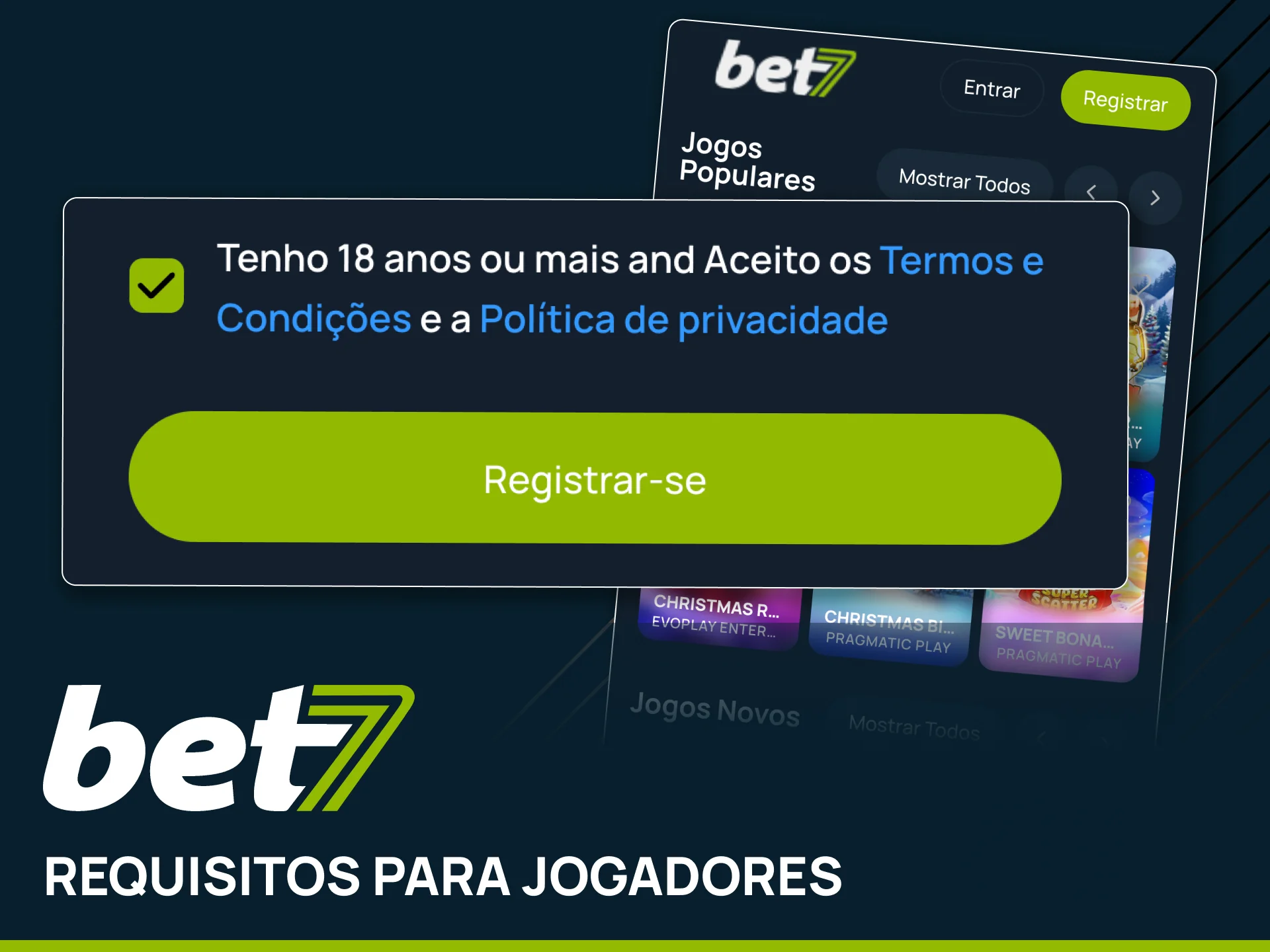 Mantenha uma conta única e segura na Bet7.